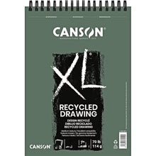 Dim Gray Canson XL Range 160 Pad - Spiral bound XL Recycled A4