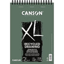 Dim Gray Canson XL Range 160 Pad - Spiral bound XL Recycled A5 Pads
