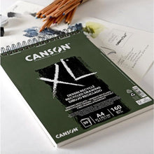 Light Gray Canson XL Range 160 Pad - Spiral bound XL Recycled A4