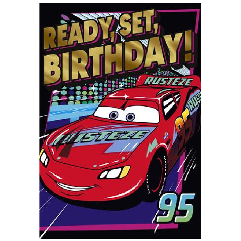 Black Hallmark Interactive Sound Card Disney Pixar Cars Bags & Invitation