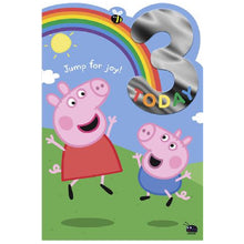 Olive Drab Peppa Pig  You're 3 Greeting Card Bags & Invitation