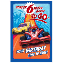 Dark Cyan Hallmark Hot Wheels You're 6! Greeting Card Bags & Invitation