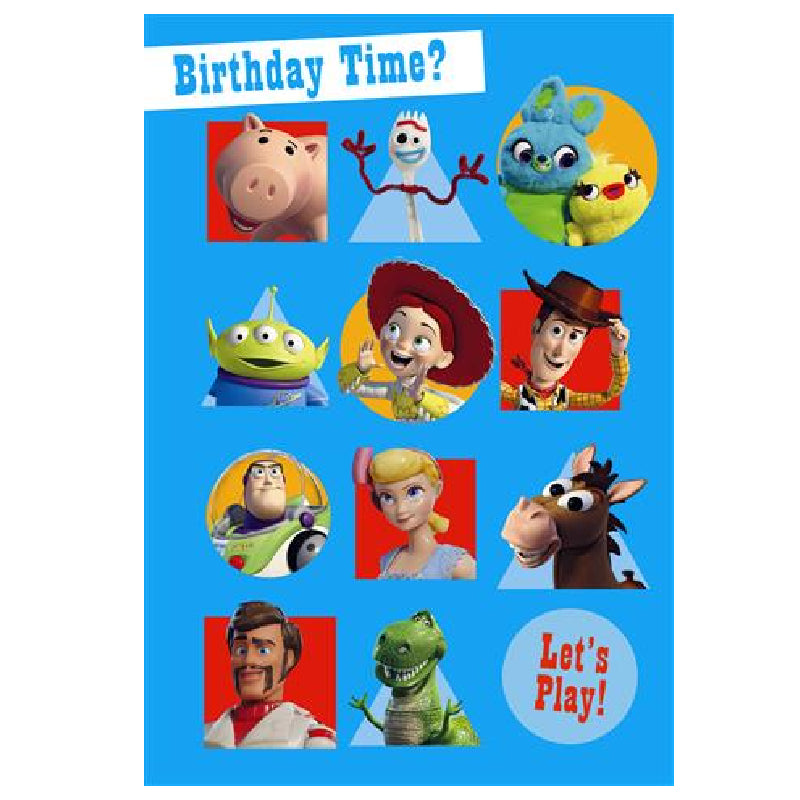Dodger Blue Hallmark Interactive Sound Card Disney Pixar Toy Story Bags & Invitation
