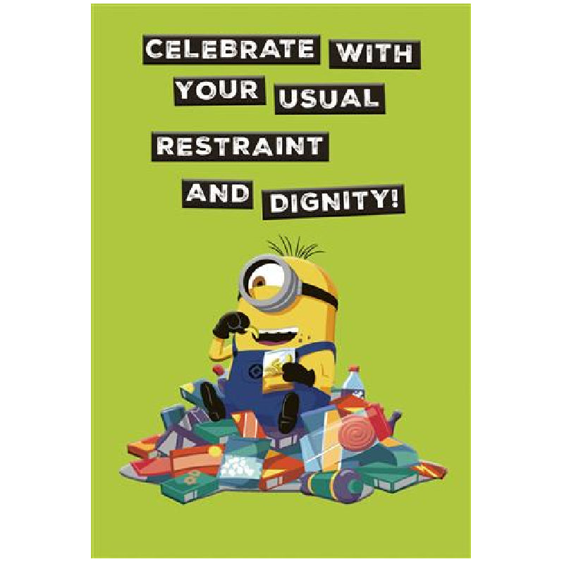 Yellow Green Hallmark Minions Greeting Card Celebrate! Bags & Invitation