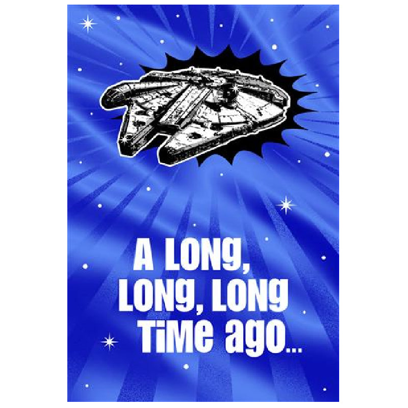 Royal Blue Star Wars Interactive Sound Card - A Long Long time ago Bags & Invitation