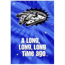 Royal Blue Star Wars Interactive Sound Card - A Long Long time ago Bags & Invitation