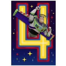 Black Disney Toy Story, Buzz Lightyear You're 4! Greeting Card Bags & Invitation