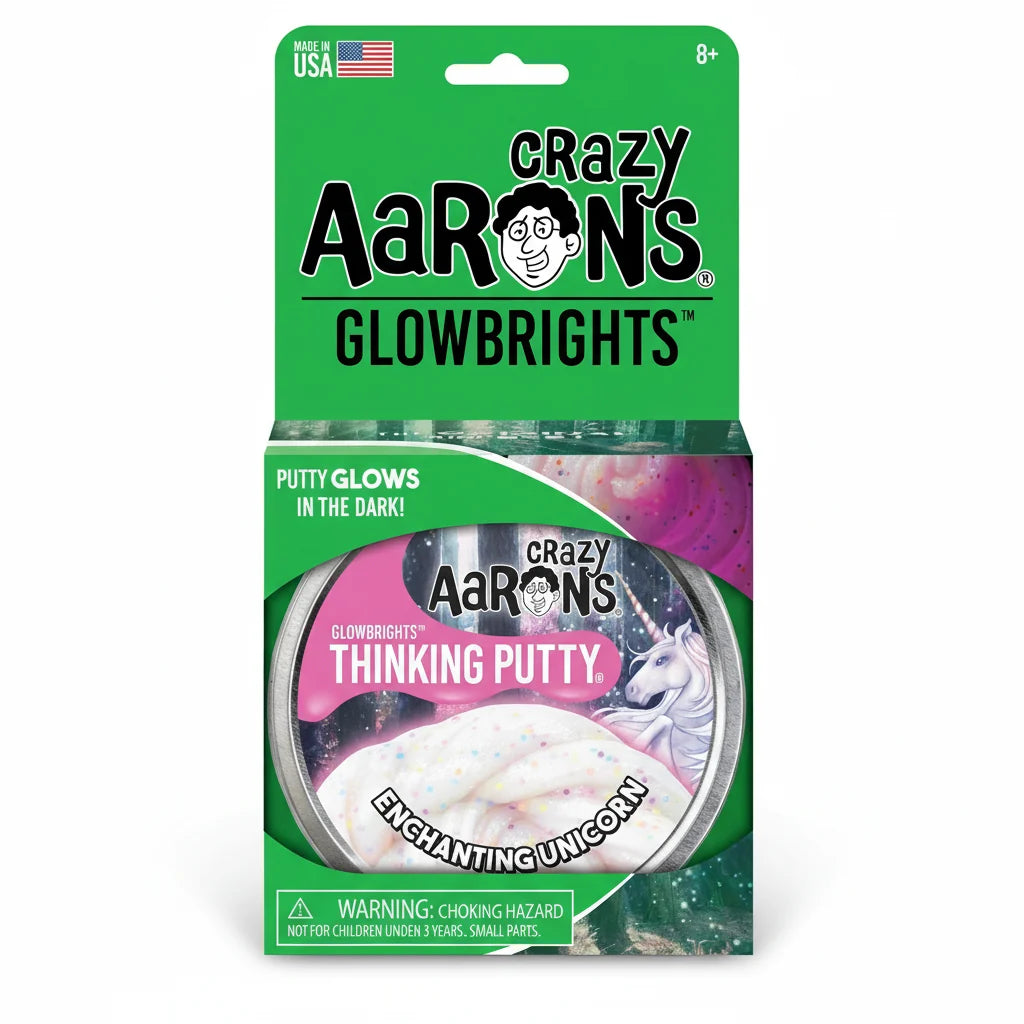White Smoke Crazy Aaron's Glowbrights Putty Enchanting Unicorn Squishy & Squeeze