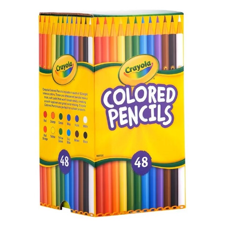Dim Gray Crayola 48ct Colored Pencils Share Pack Stationery