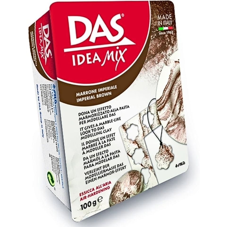 White Smoke DAS Idea Mix 100g Inperial Brown Modelling Clay