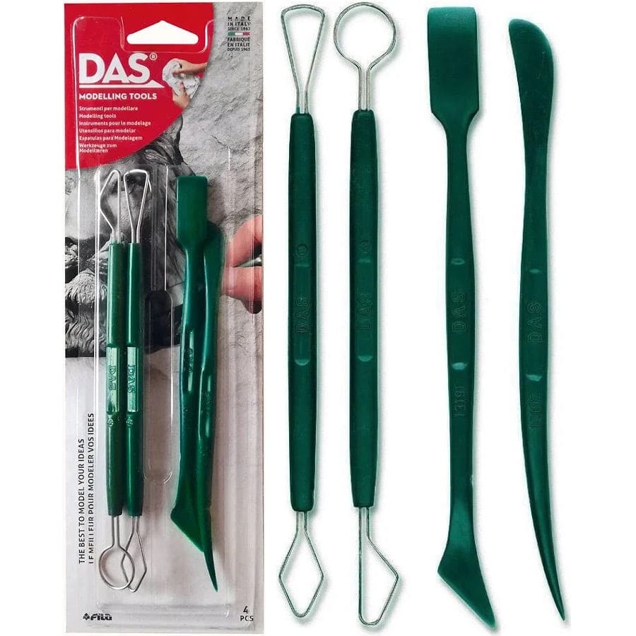 White Smoke DAS Trimming Tools,  4 pcs Basic Modelling Tools & Accessories