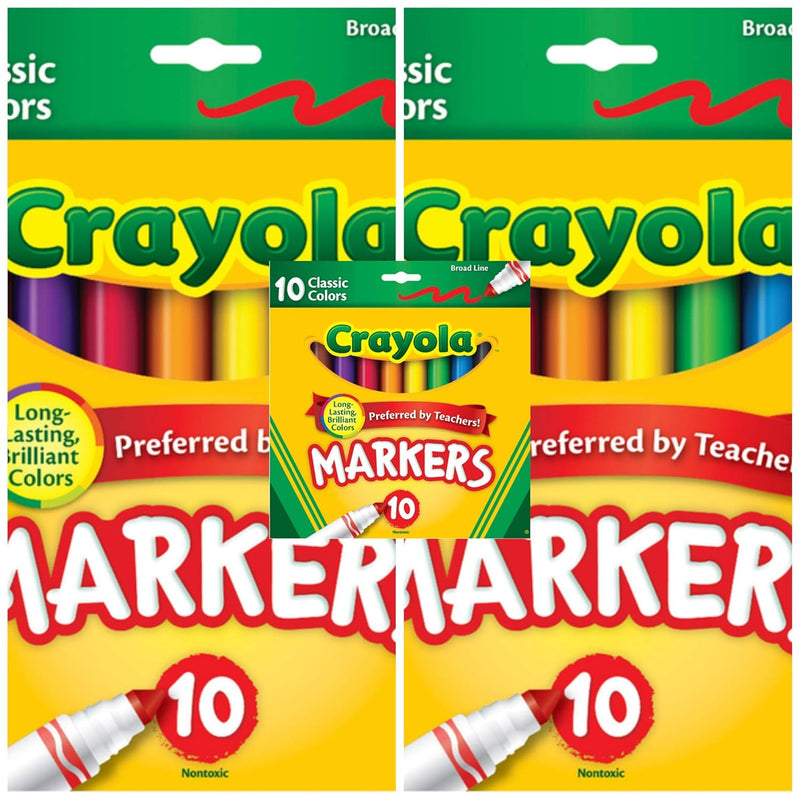 Crayola 10ct Classic Broadline Markers