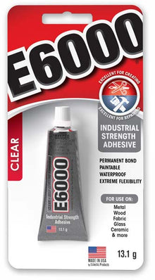 White Smoke E6000 Crystal Clear Industrial Strength Adhesive, 13.4G Glues