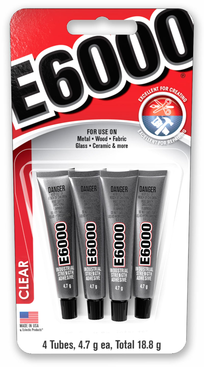E6000 Clear Industrial Strength Adhesive, Mini 4x4.7g