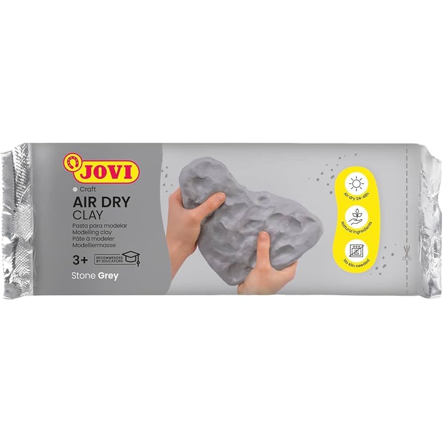 Dark Gray Jovi Air Dry Clay Bar 1kg Grey Modelling Clay