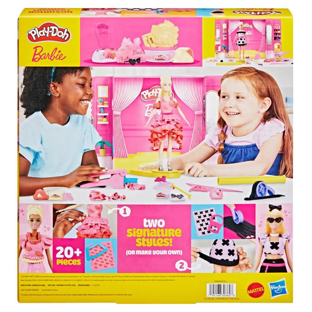 Light Gray Play-Doh Barbie Designer Fashion Show Set Kids Clay, Dough & Modelling