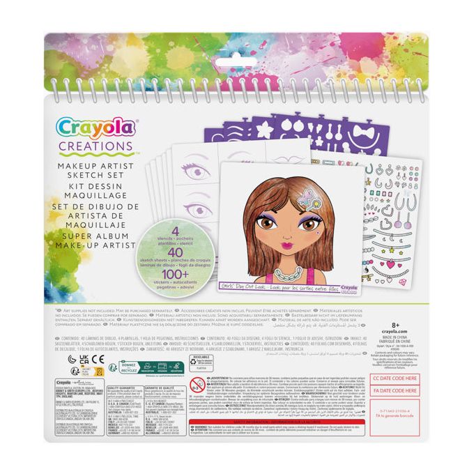 Crayola Creations Make-Up Sketch Set