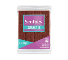 Saddle Brown Sculpey III Modelling Clay, 57g, Garnet Glitter Modelling Clay