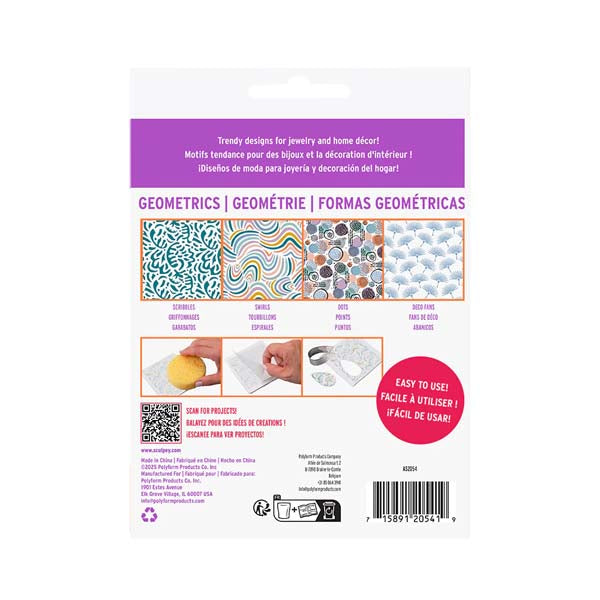 White Smoke Sculpey Clay Transfers, Geometric Modelling Tools & Accessories