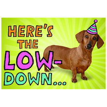Light Goldenrod Hallmark Interactive Sound Card Sausage Dog Bags & Invitation