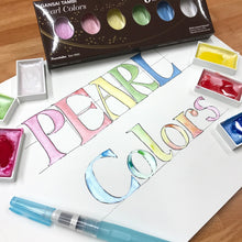Lavender Kuretake Gansai Tambi Pearl Colours Watercolour Set – 6 Colours Watercolour Paint