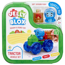 White Smoke Jelly Blox Tractor Vehicle Set Sensory Building & Construction Toys