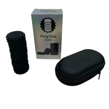 White Smoke Kaiko MagStak Core Textured Black Core Fidget Toys
