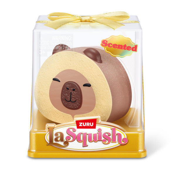 White Smoke ZURU La Squish Scented Slow Rise Series 1 Capybara Cake Roll Squishy & Squeeze