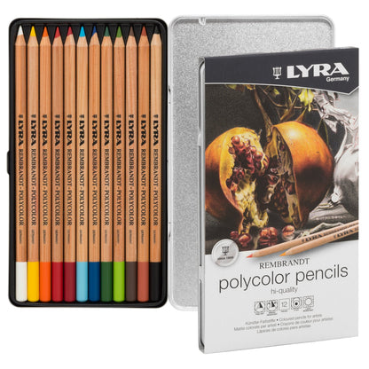 White Smoke Lyra Rembrandt Polycolor  Metal Box 36 pcs Pencils