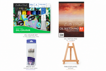White Smoke Oil Colour Painting Starter Pack, 21 Pieces Custom Bundle