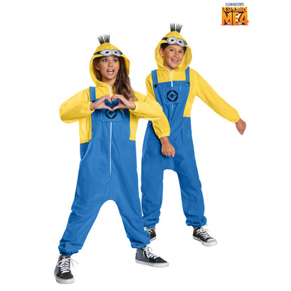 White Smoke Minion Despicable Me 4 Jumpsuit Costumes