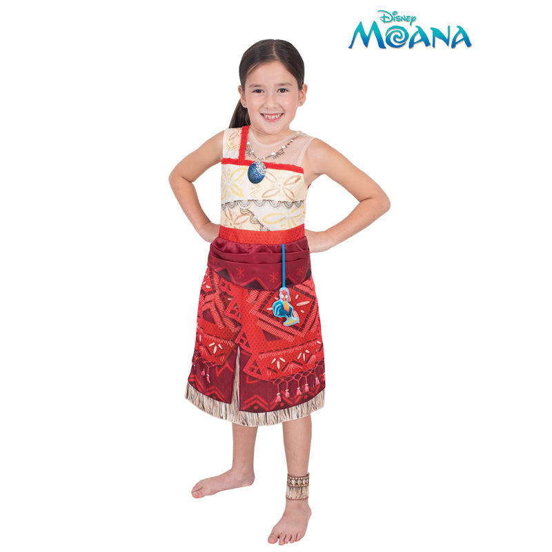 Moana Deluxe Costume With HeiHei Accessory 4-6 years