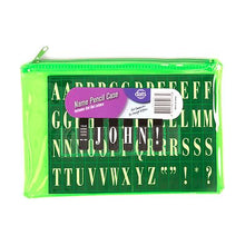 White Smoke Dats Pencil Case Name 1 Zip PVC Fluro Green Pencil Cases