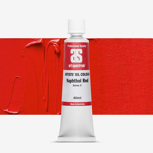 Firebrick Art Spectrum Oil Paint 40mL Naphthol Red S3 Oil Paints