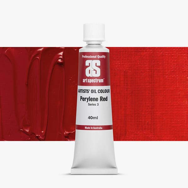 White Smoke Art Spectrum Oil Paint 40mL Perylene Red S3 Oil Paints