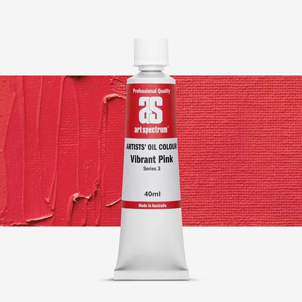 Maroon Art Spectrum Oil Paint 40mL Vibrant Pink S3 Oil Paints