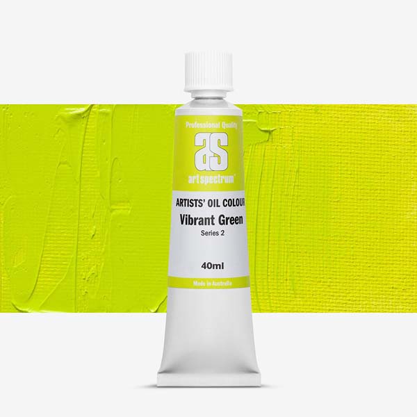 Gold Art Spectrum Oil Paint 40mL Vibrant Green S2 Oil Paints