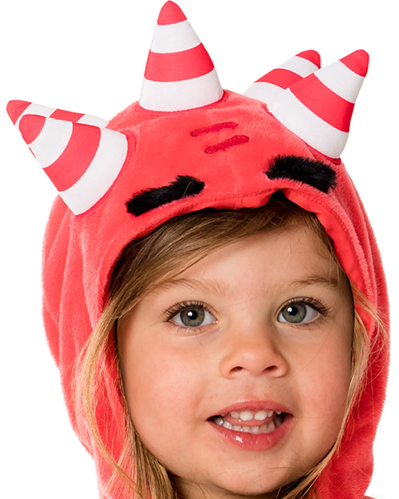 White Smoke Oddbods Fuse Red Monster Kids Costume Costumes