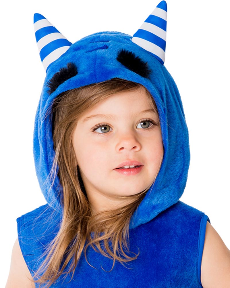 White Smoke Oddbods Pogo Blue Monster Kids Costume Costumes