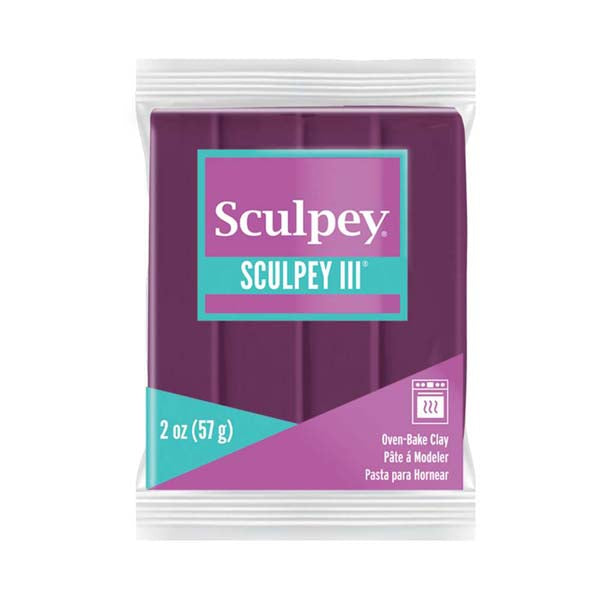Dim Gray Sculpey III Modelling Clay, 57g, Plum Modelling Clay