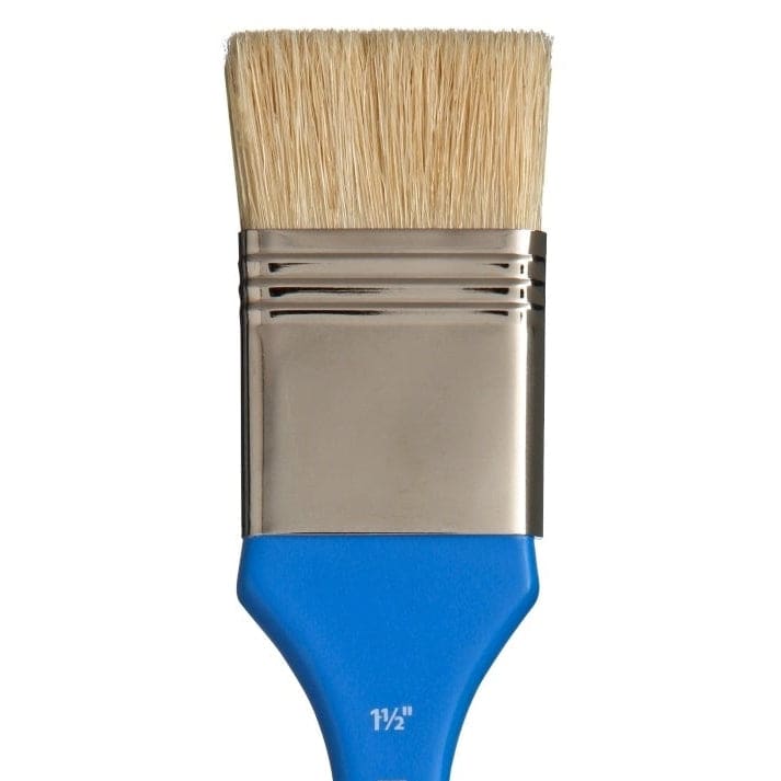 White Smoke Princeton Select 3750 Natural Short Handle Brush, Bristl Bright Sz 1.5 in Paint Brushes