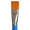 White Smoke Princeton Select 3750 Synthetic Short Handle Brush, Flat Shader Size 8 Paint Brushes