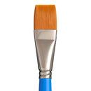 White Smoke Princeton Select 3750 Synthetic Short Handle Brush, Flat Wash Size 3/4 In Paint Brushes