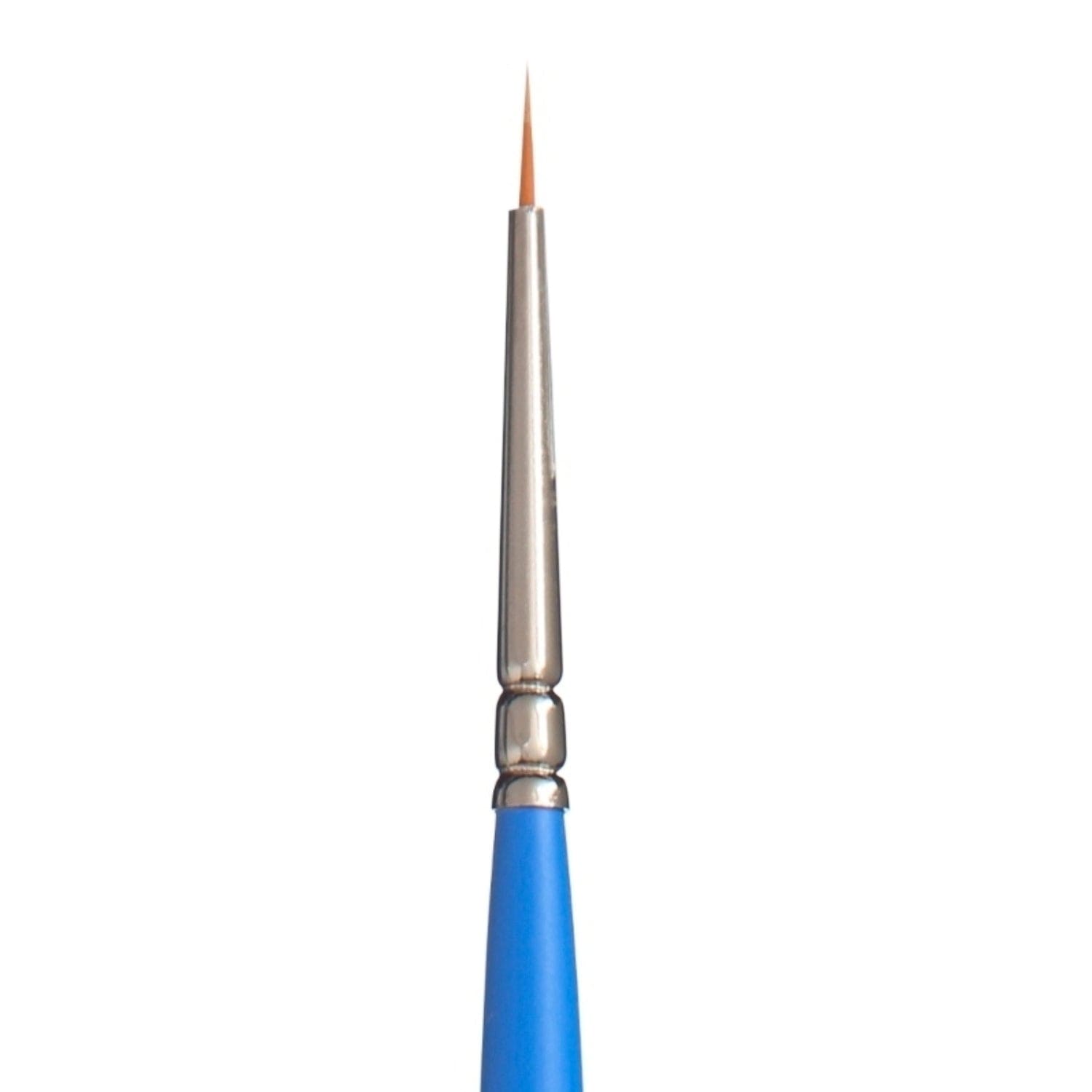 White Smoke Princeton Select 3750 Synthetic Short Handle Brush, Short Liner Size 2/0 Paint Brushes