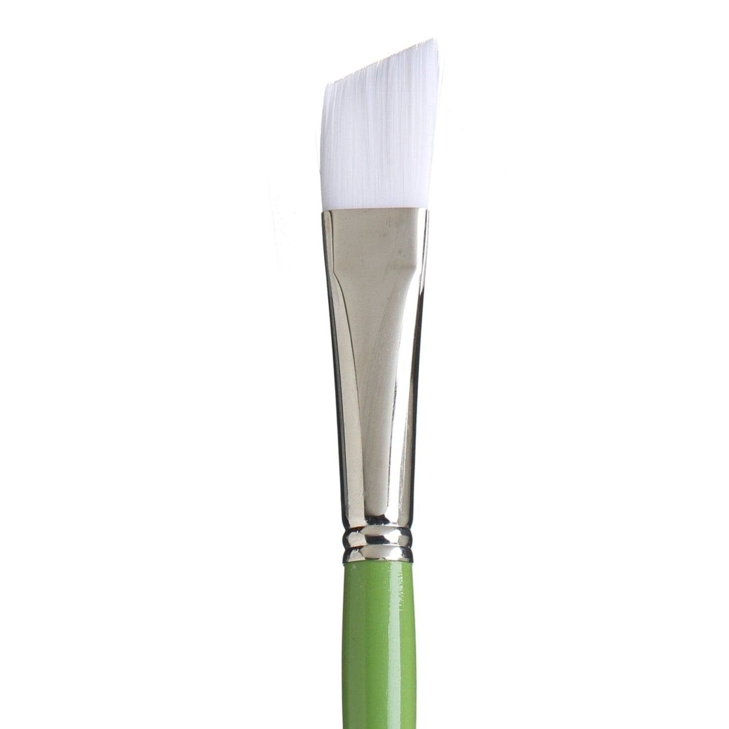 White Smoke Princeton Snap 9800 Synthetic White  Long Handle Brush, Ang Bright Size 10 Paint Brushes