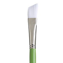 White Smoke Princeton Snap 9800 Synthetic White  Long Handle Brush, Ang Bright Size 10 Paint Brushes