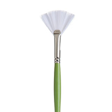 White Smoke Princeton Snap 9800 Synthetic White  Long Handle Brush, Fan Size 4 Paint Brushes