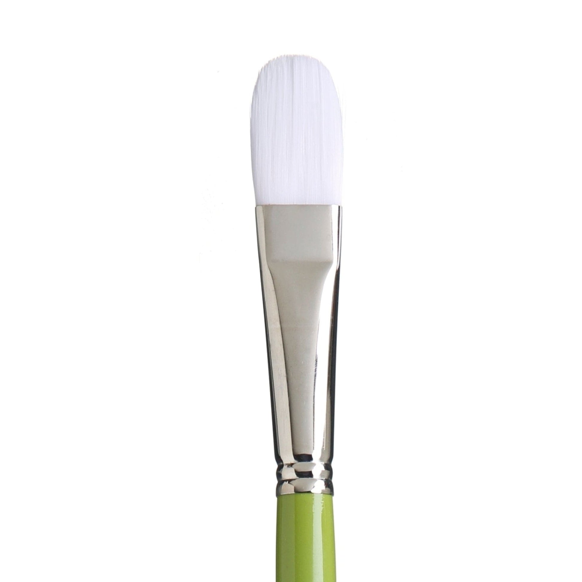 White Smoke Princeton Snap 9800 Synthetic White  Long Handle Brush, Filbert Size 6 Paint Brushes