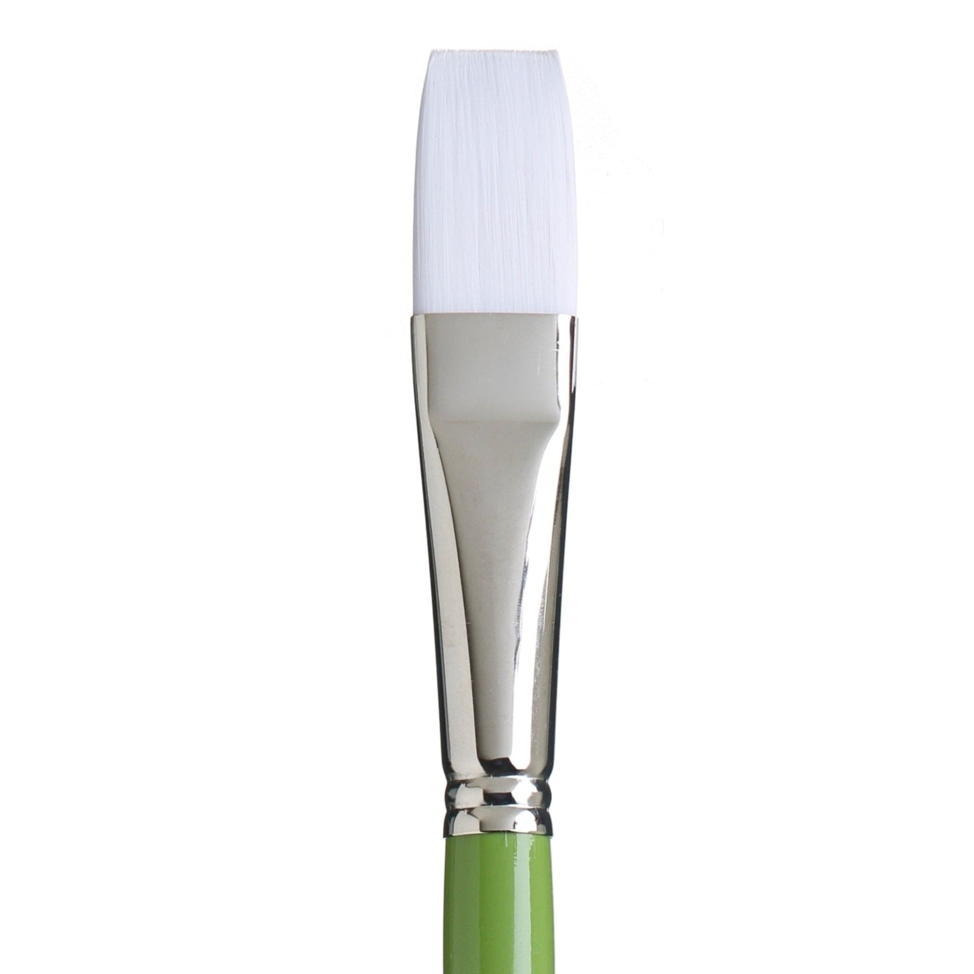 White Smoke Princeton Snap 9800 Synthetic White  Long Handle Brush, Flat Size 12 Paint Brushes