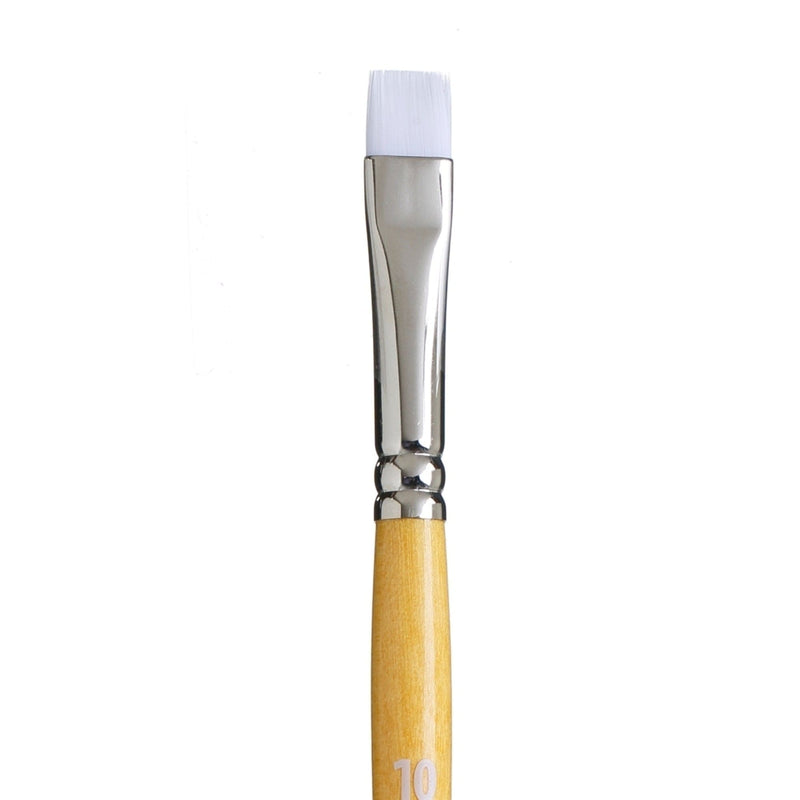 9850 Princeton Snap 9850 Synthetic White Short Handle Brush, Bright Shader